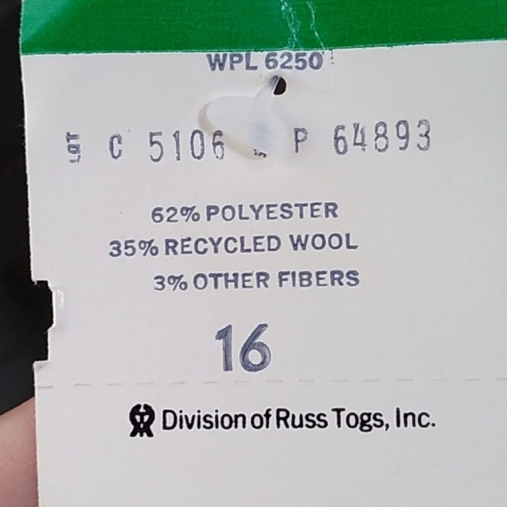 Vintage rrr Russ Brown Skirt. Size 16 NWT - Picture 10 of 12